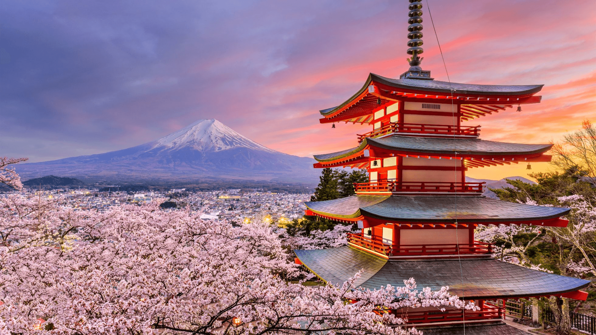 Mount Fuji and Chureito Pagoda